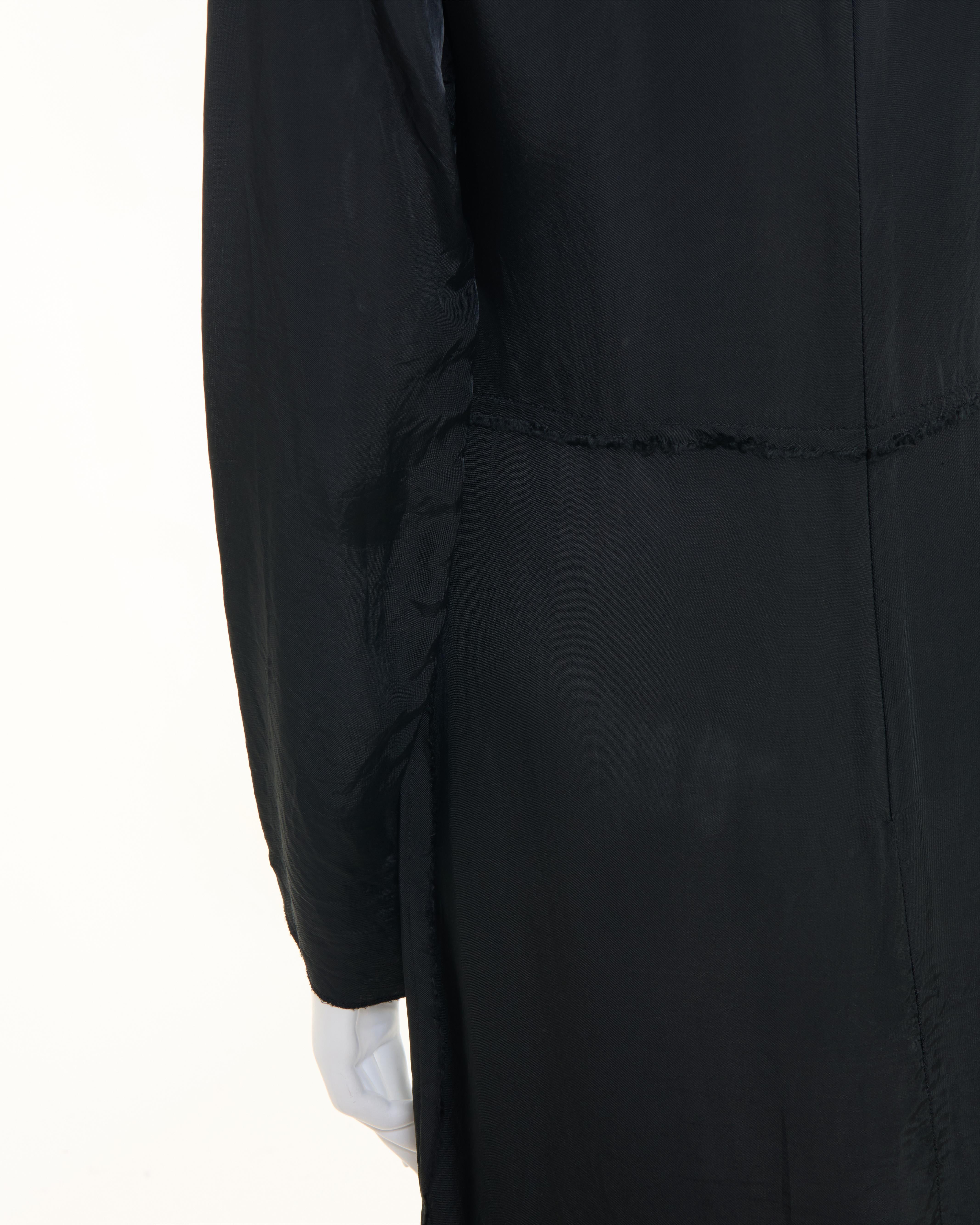 Maison Martin Margiela F/W 2005 'Inside Out' Black silk dress For Sale 5