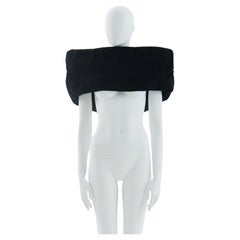 Maison Martin Margiela F/W 2008 Schwarzer gepolsterter Strukturkragen