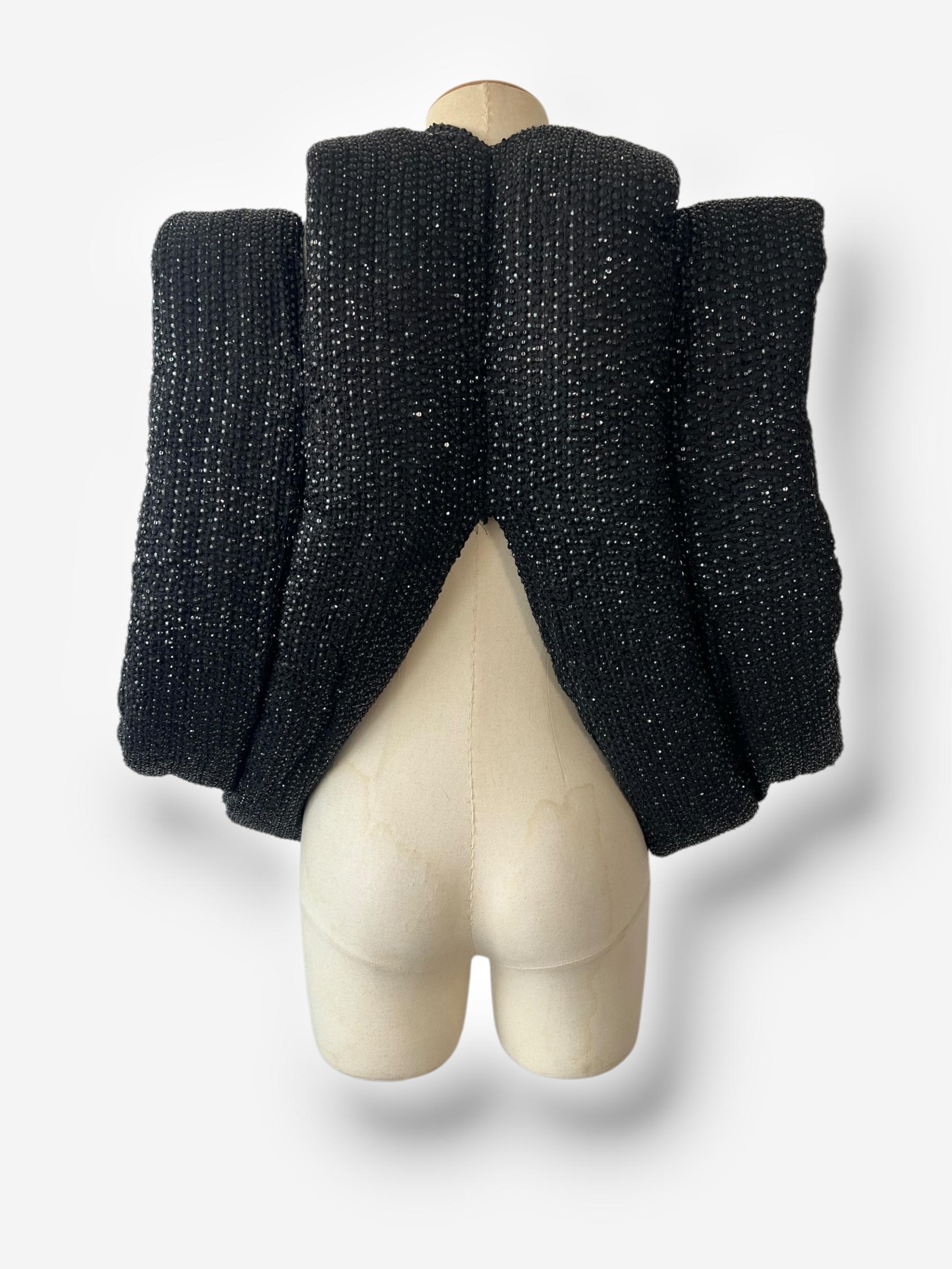 Chaqueta de lentejuelas esculturales Maison Martin Margiela Otoño/Invierno 2007 en venta 5