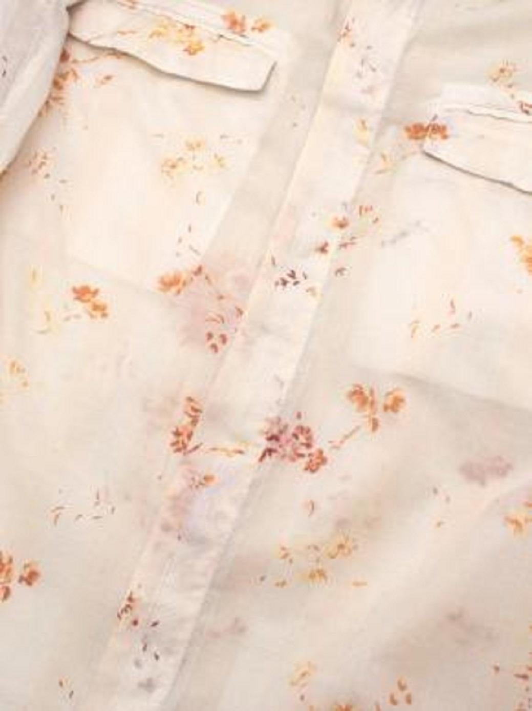 Maison Martin Margiela Floral Cotton Shirt For Sale 6