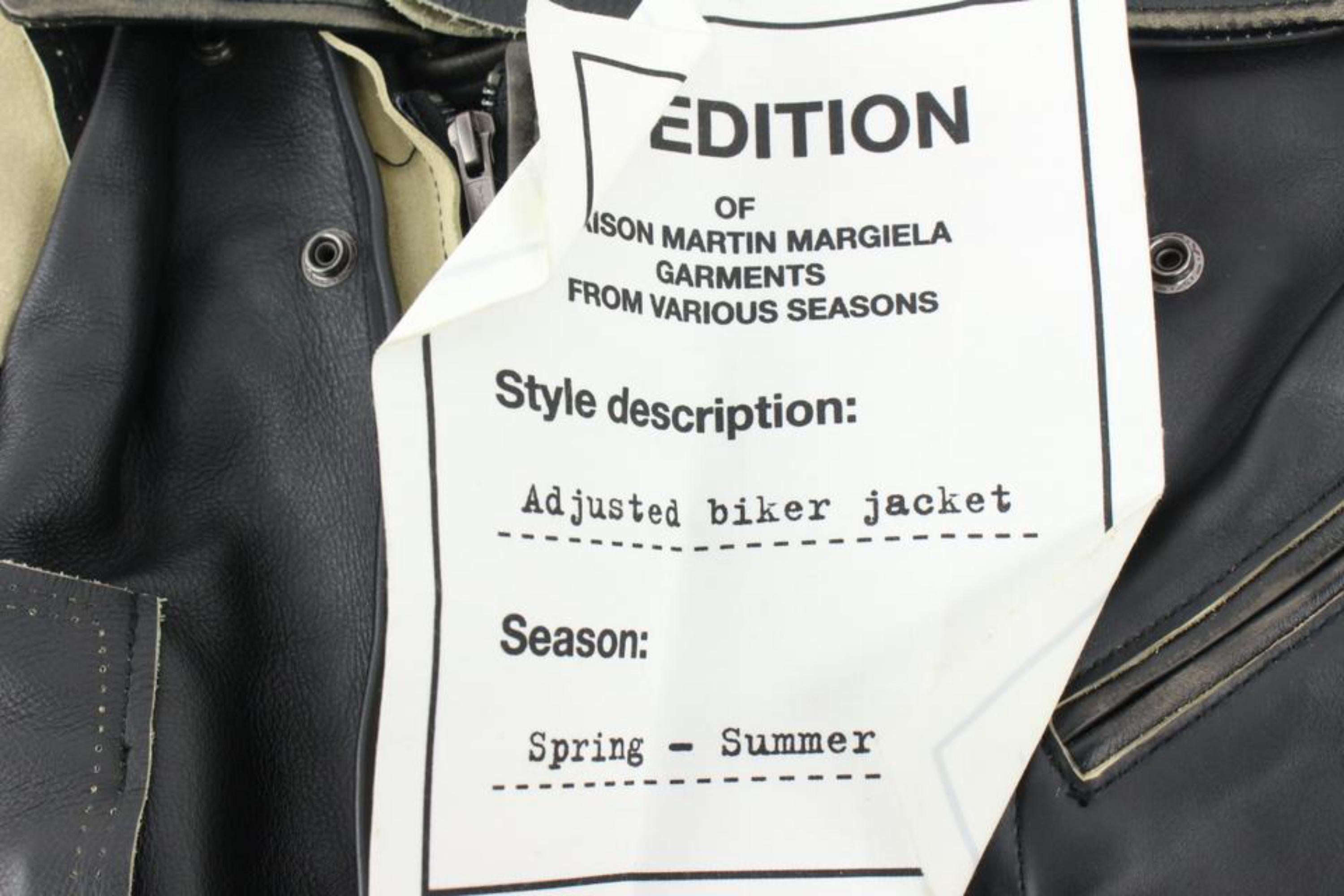 Maison Martin Margiela für H&M Seltene NWT Damen XS Dekonstruierte Leder Moto Jacke 125mm33
Hergestellt in: China
Maße: Länge:  15.5