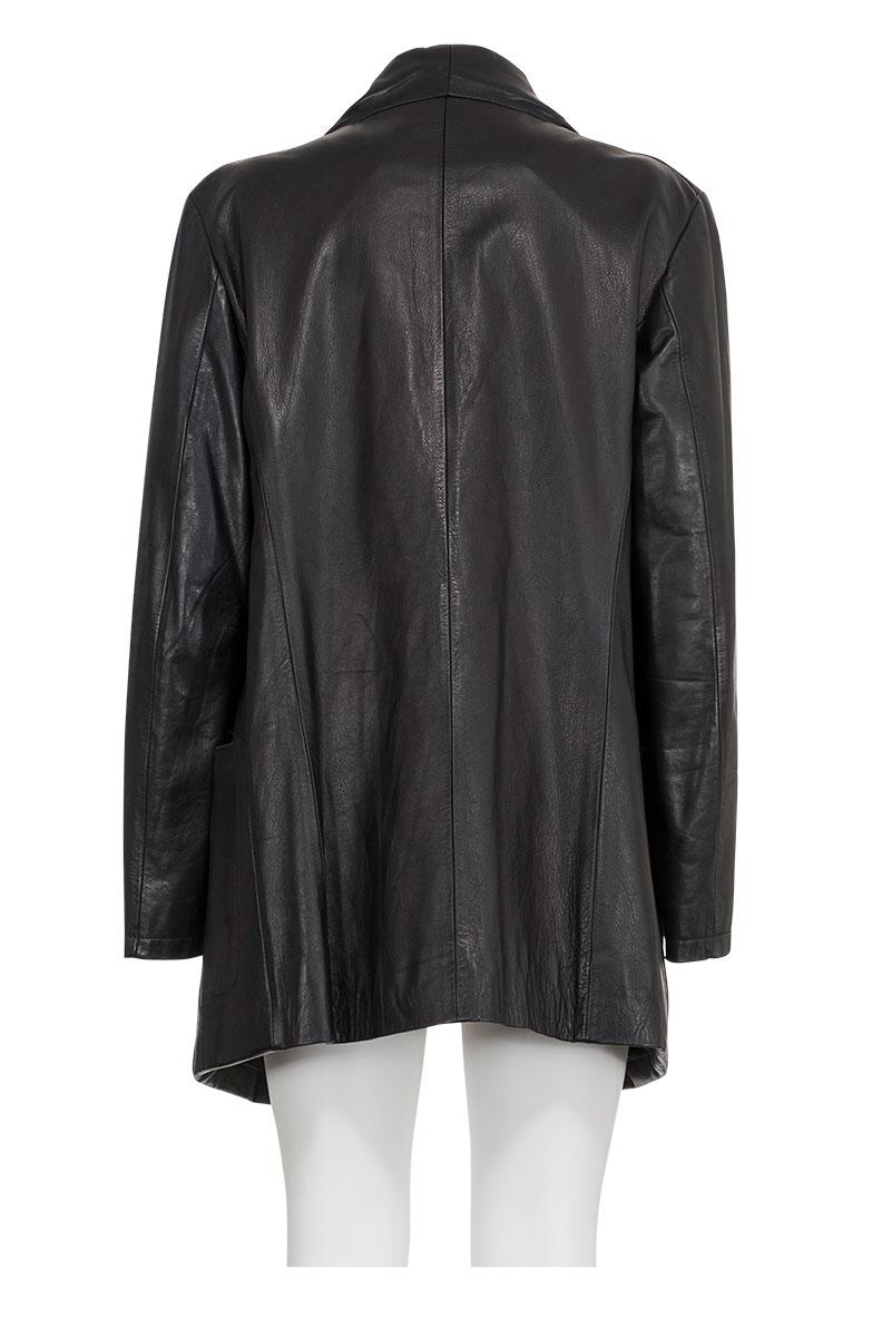 MAISON MARTIN MARGIELA FW 01 Caban Leather Coat In Excellent Condition For Sale In Milano, MILANO