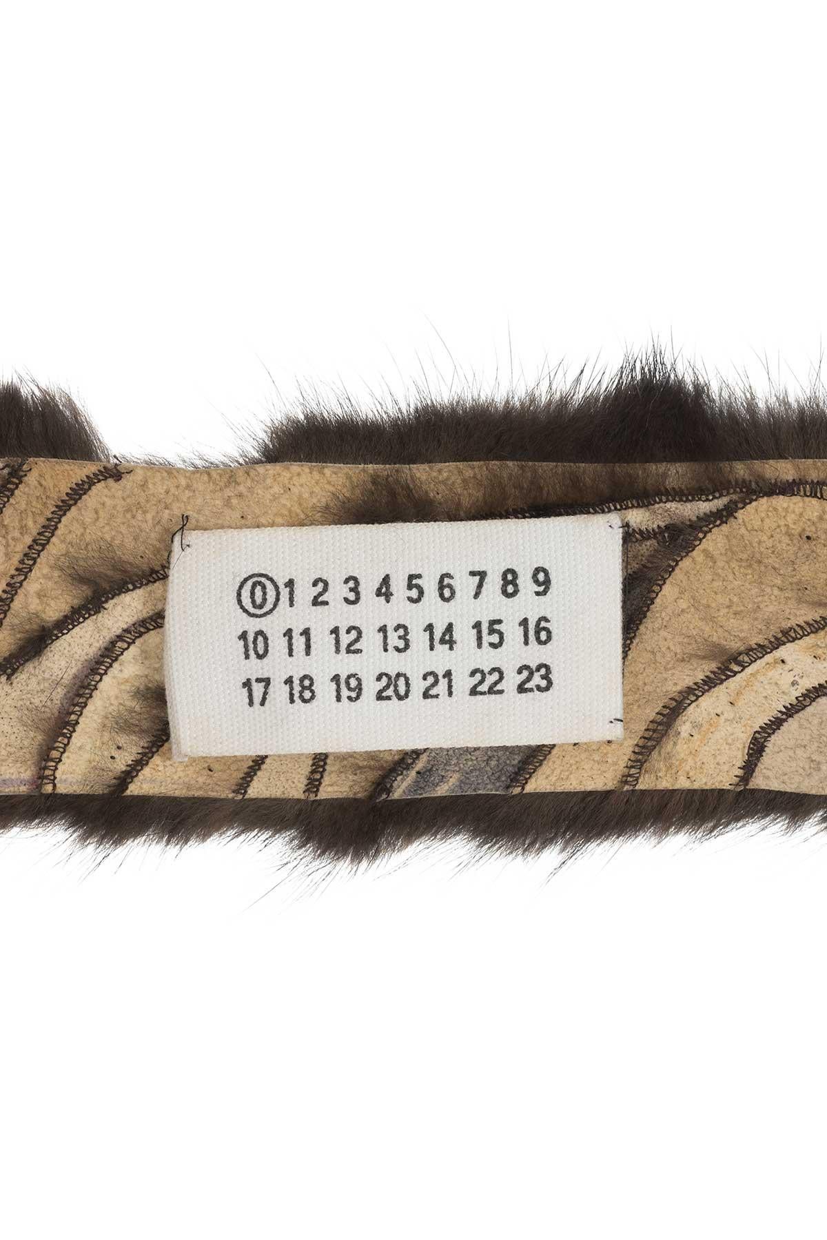 Women's or Men's MAISON MARTIN MARGIELA FW 01 Iconic and Rare Upcycled Mink Scarf For Sale