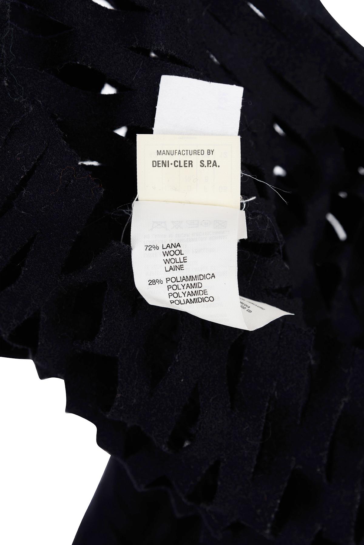 MAISON MARTIN MARGIELA FW 90 Rarissime top à manches longues en feutre fendu Unisexe en vente