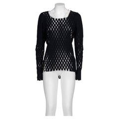 Vintage MAISON MARTIN MARGIELA FW 90 Extremely rare slashed felted long sleeves top