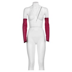 Vintage MAISON MARTIN MARGIELA FW 95 Iconic and rare pink leather sleeves