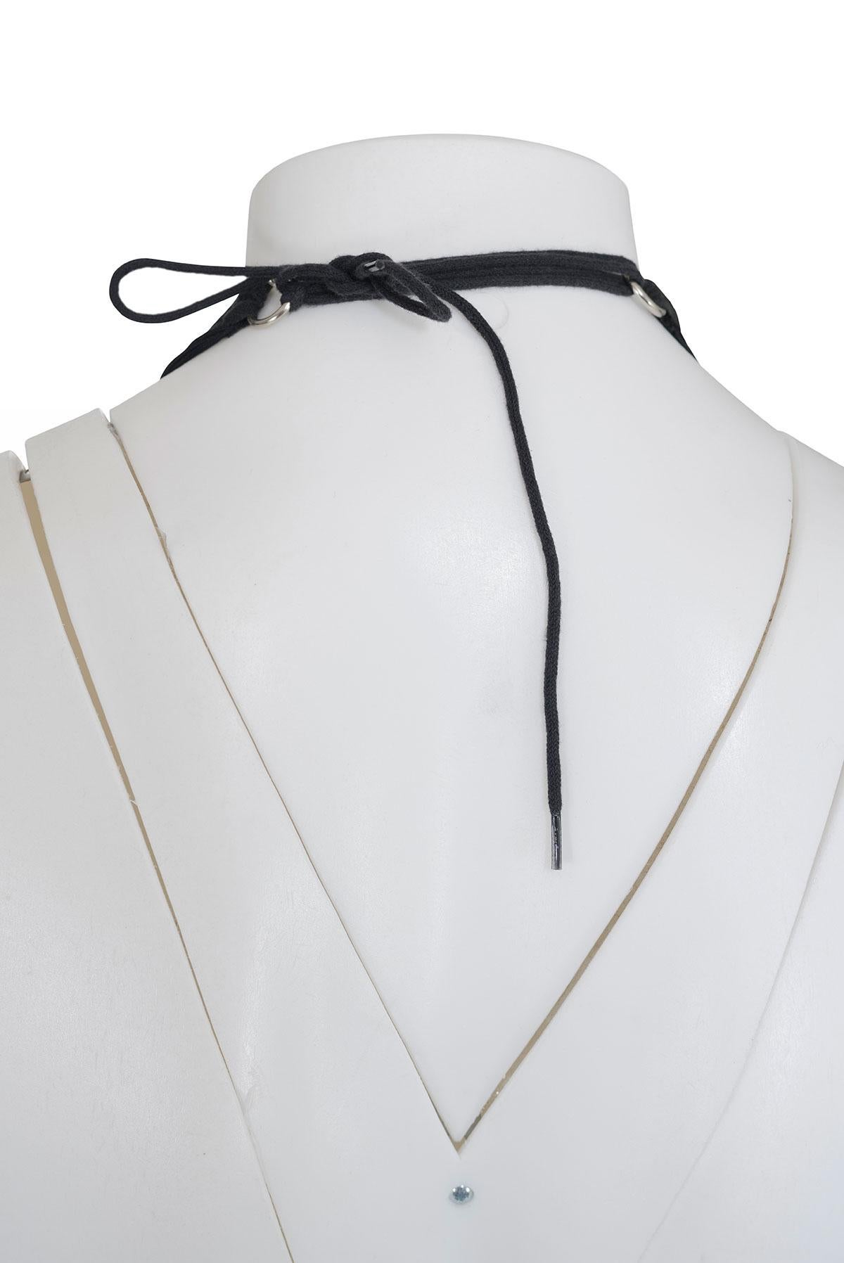 Fall Winter 1996 rare long fringes necklace by Maison Martin Margiela.
Adjustable string.