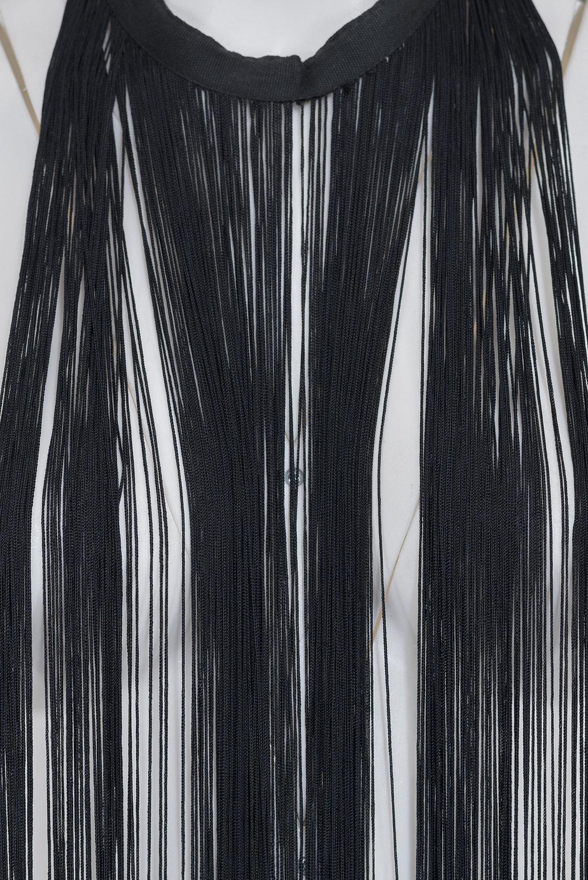MAISON MARTIN MARGIELA FW 96 Rare Long Fringes Necklace In Excellent Condition For Sale In Milano, MILANO