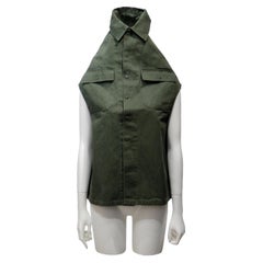 Maison Martin Margiela Green Sleeveless Shirt