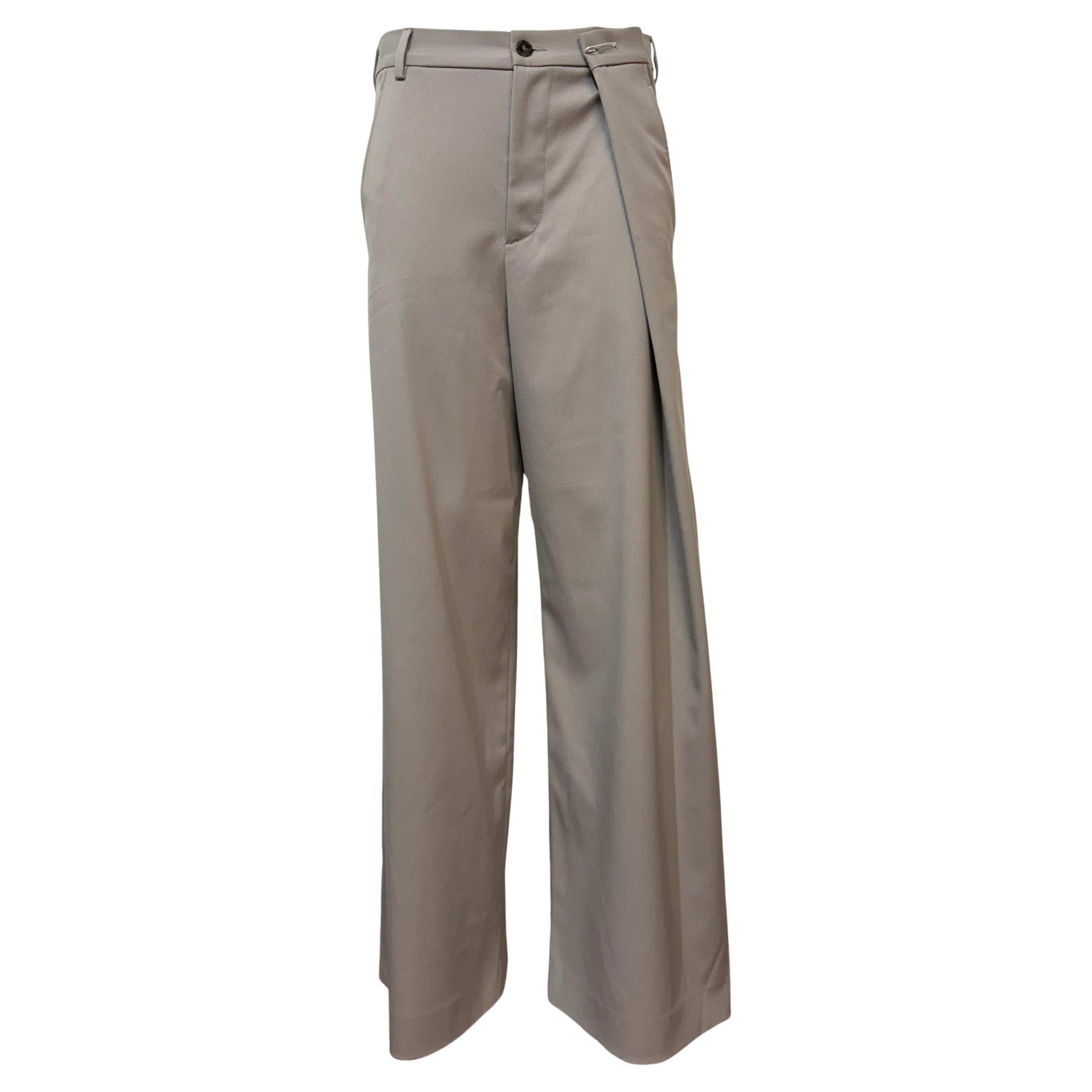 Maison Martin Margiela Grey Wool Blend Pants Size IT 42 im Angebot