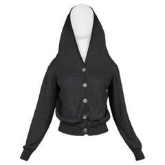 Maison Martin Margiela Grey Wool "Overhead" Cardigan Sweater 2005