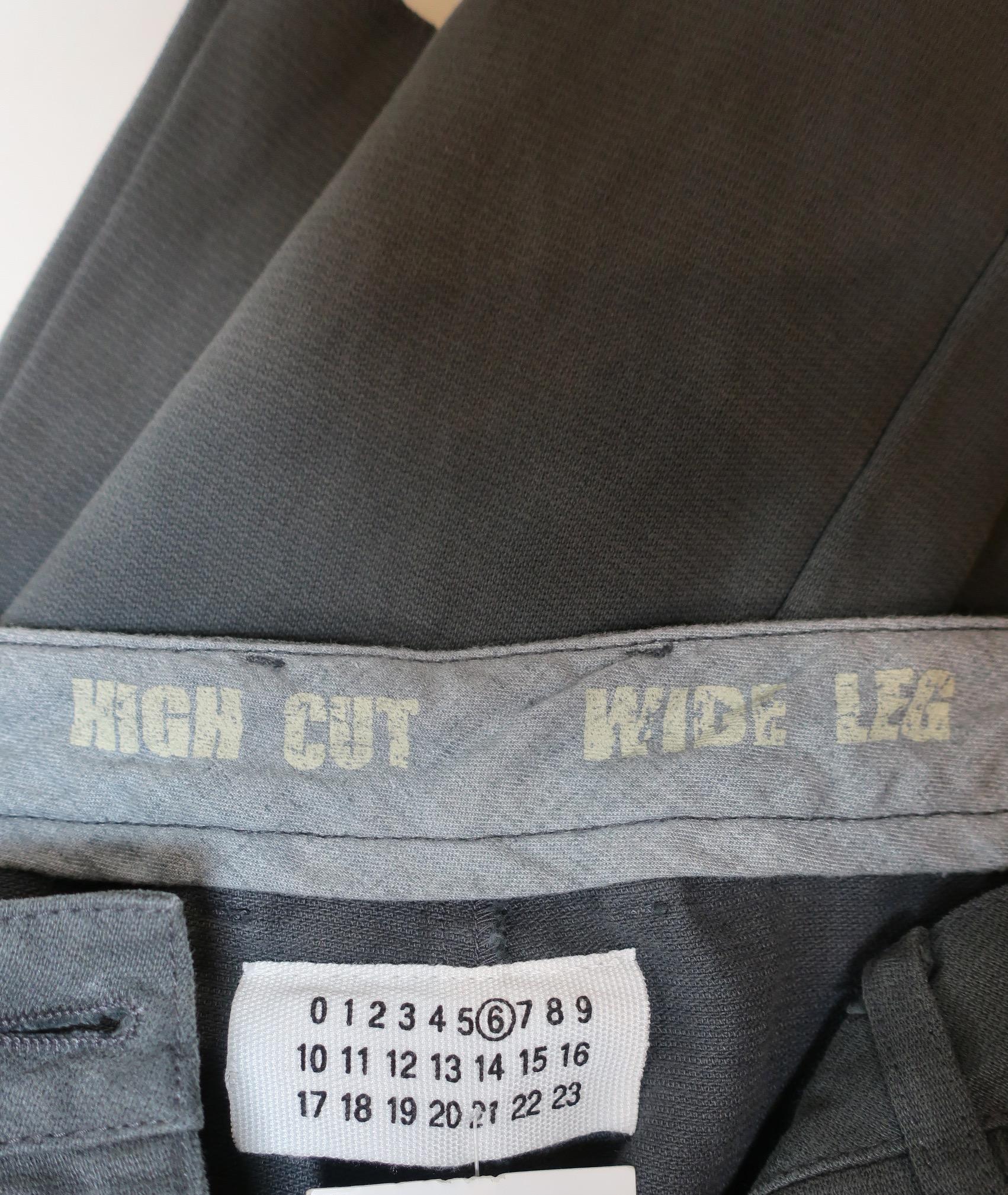 Maison Martin Margiela - Pantalone a gamba larga a taglio alto 8