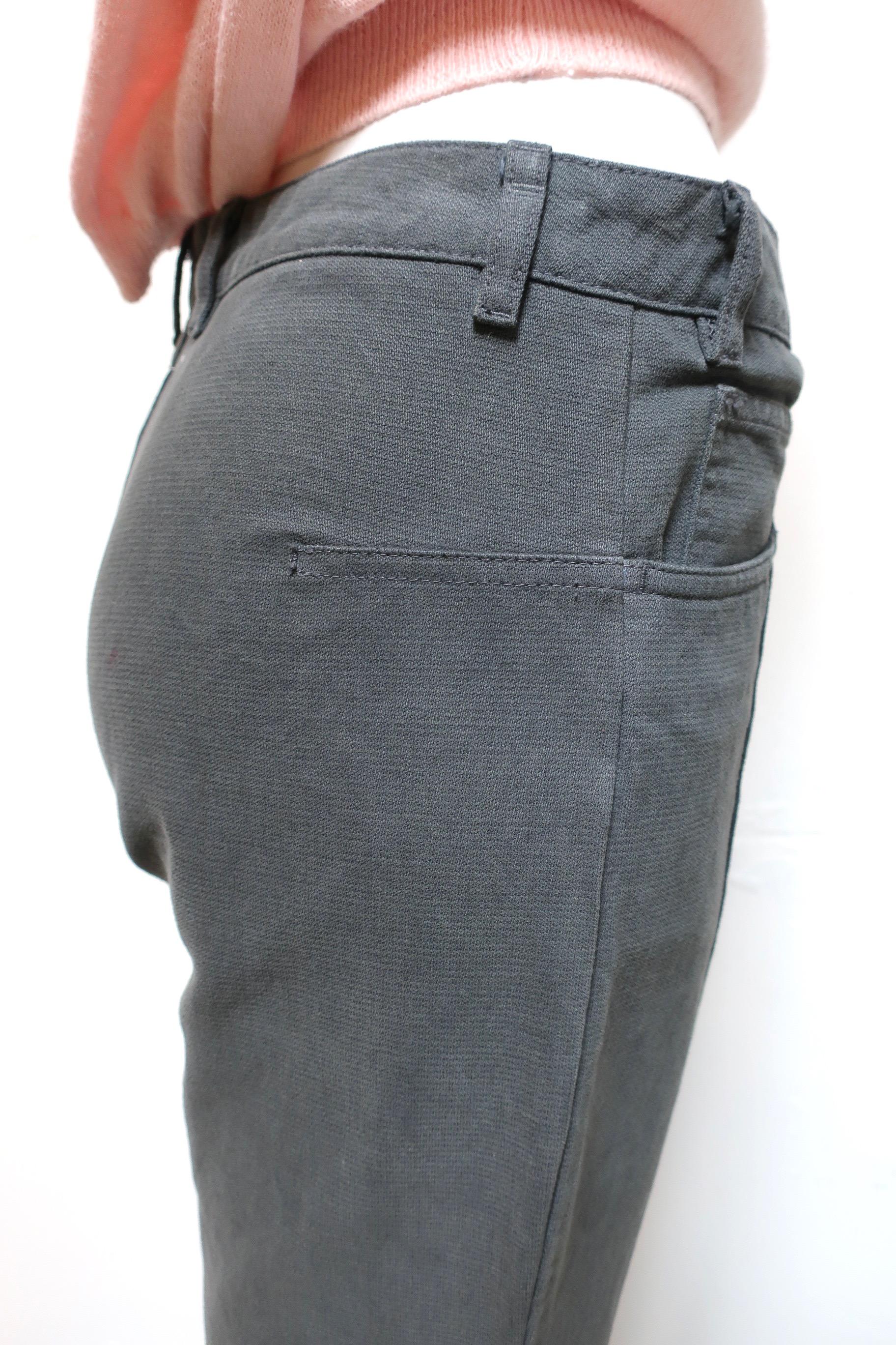 Maison Martin Margiela - Pantalone a gamba larga a taglio alto 4