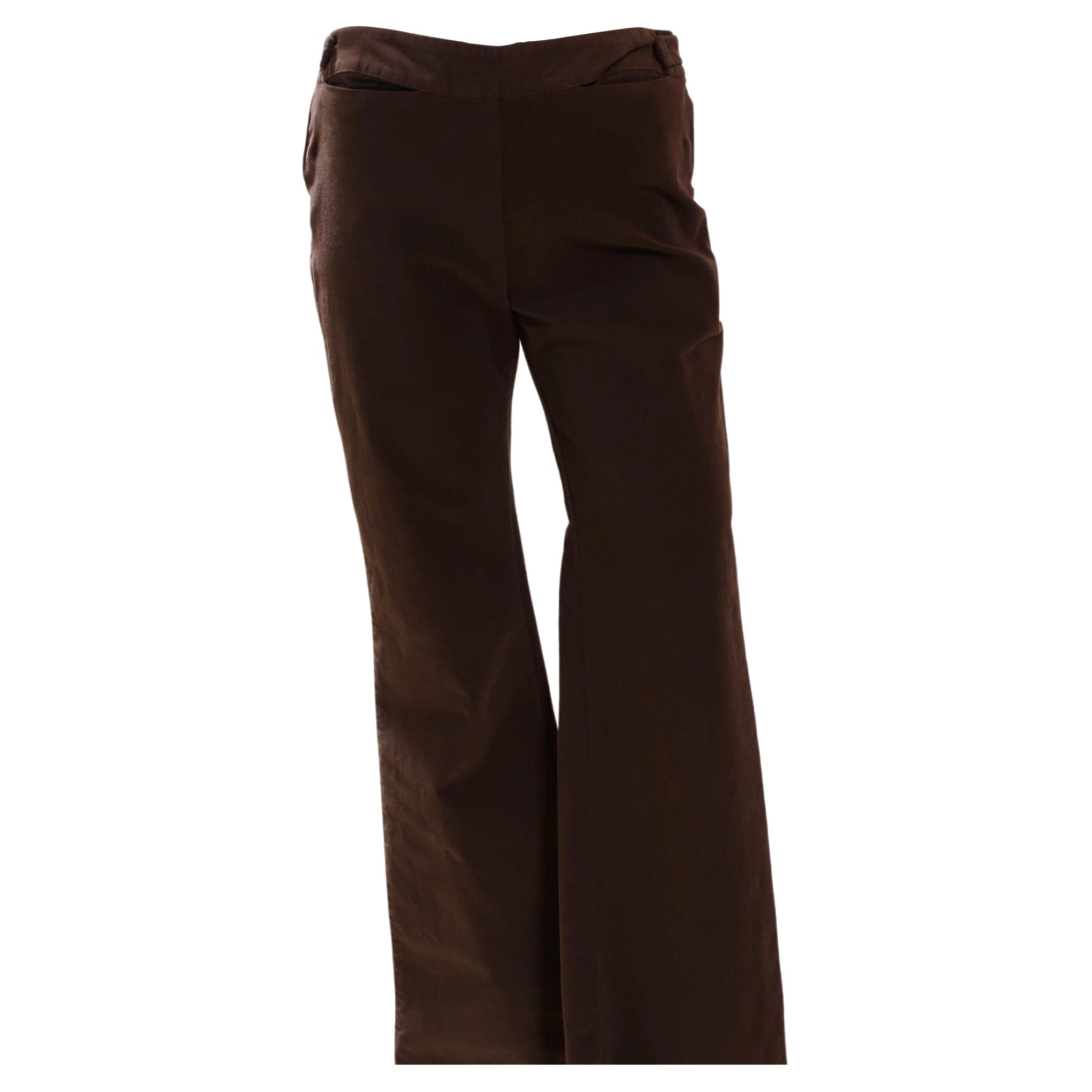 Maison Martin Margiela - Pantalone a gamba larga a taglio alto
