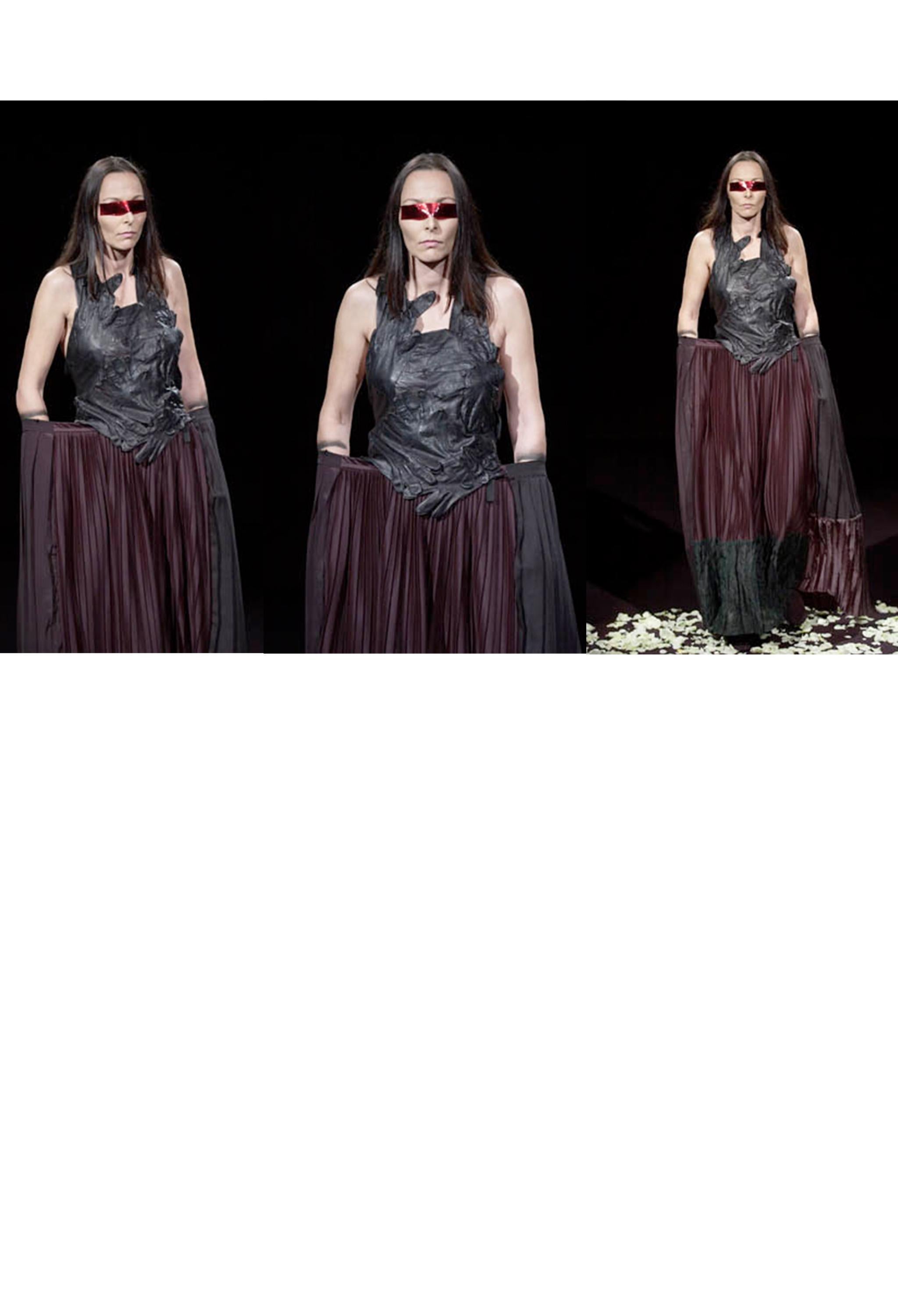 Maison Martin Margiela Importante Guanto Artigianale in Pelle Nera 2001 In condizioni ottime in vendita a Los Angeles, CA