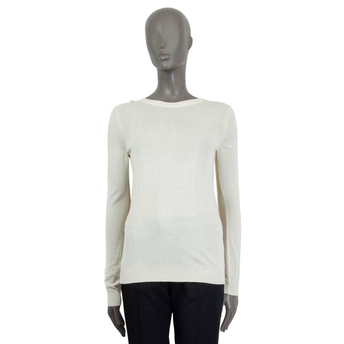 Gray MAISON MARTIN MARGIELA ivory viscose PANELED CAPE Sweater S For Sale