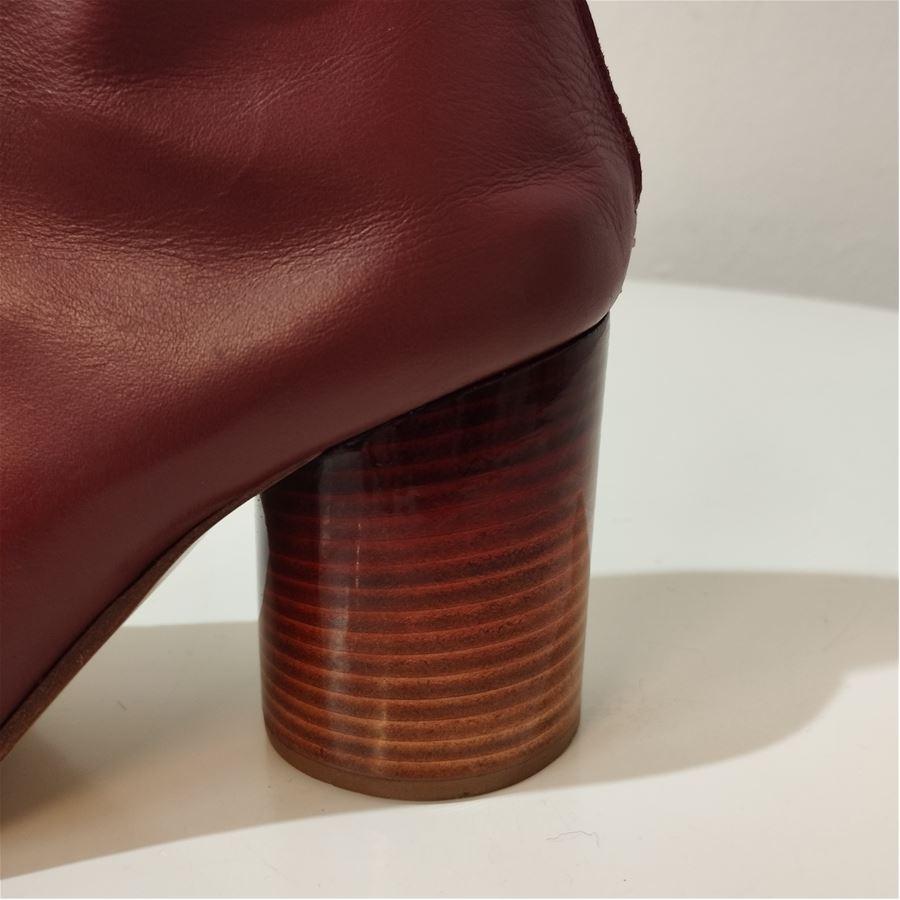 Maison Martin Margiela Leather half boots size 37 In Excellent Condition For Sale In Gazzaniga (BG), IT