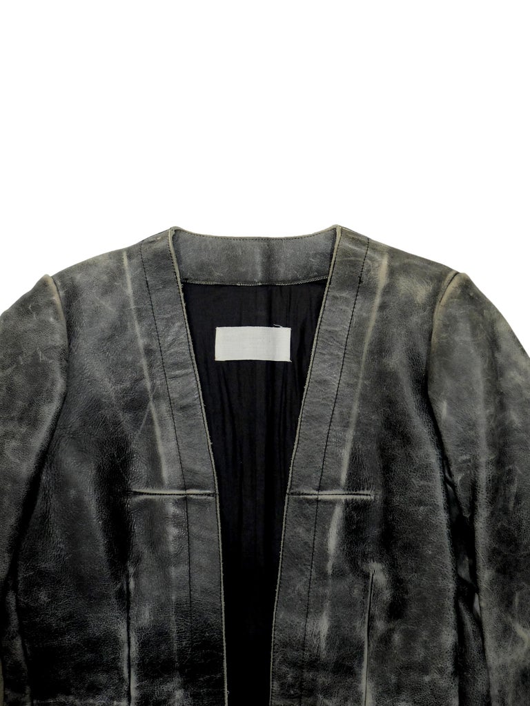 Maison Martin Margiela Leather Top For Sale at 1stDibs
