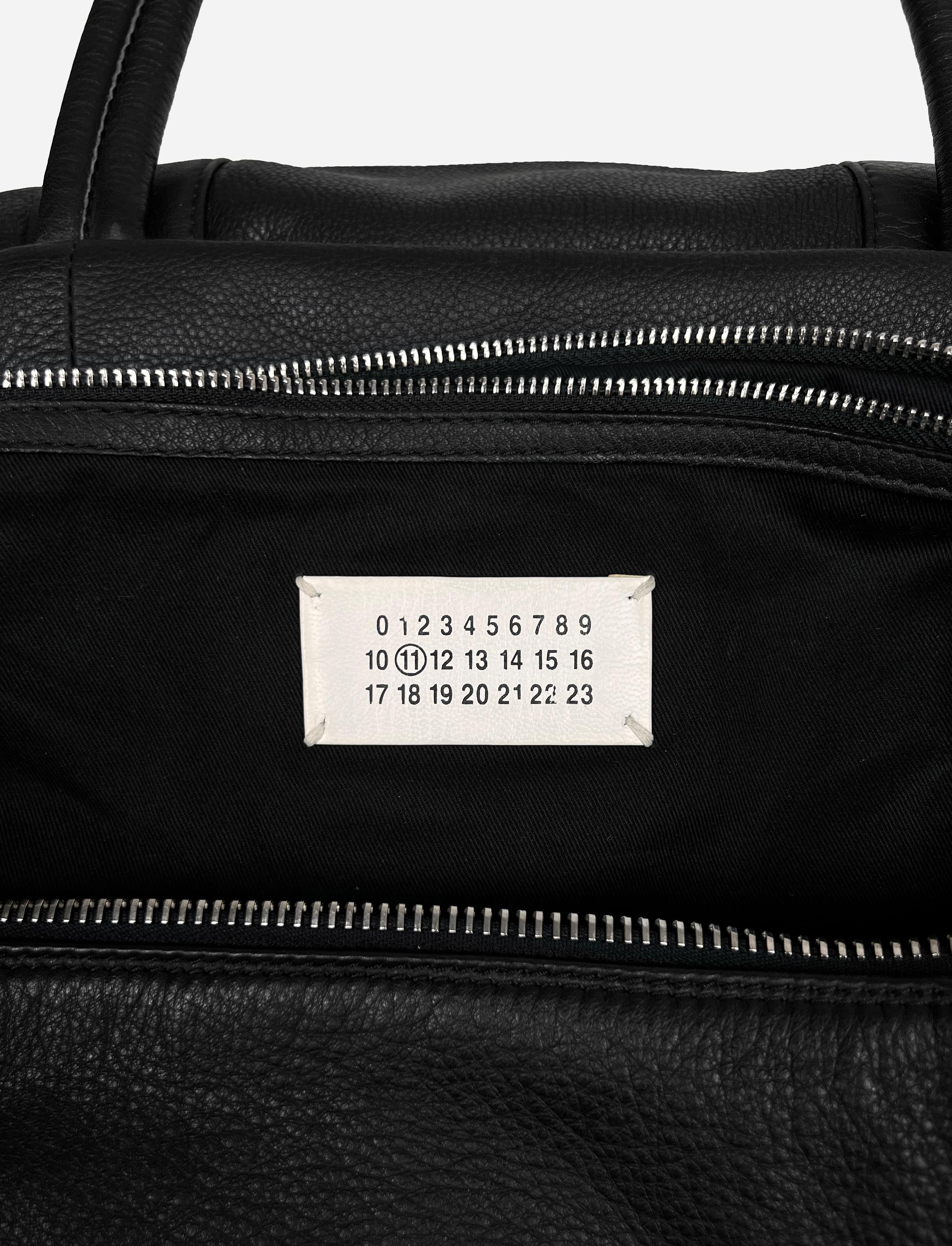 Maison Martin Margiela Leder-Reisetasche mit Schulterriemen im Angebot 3