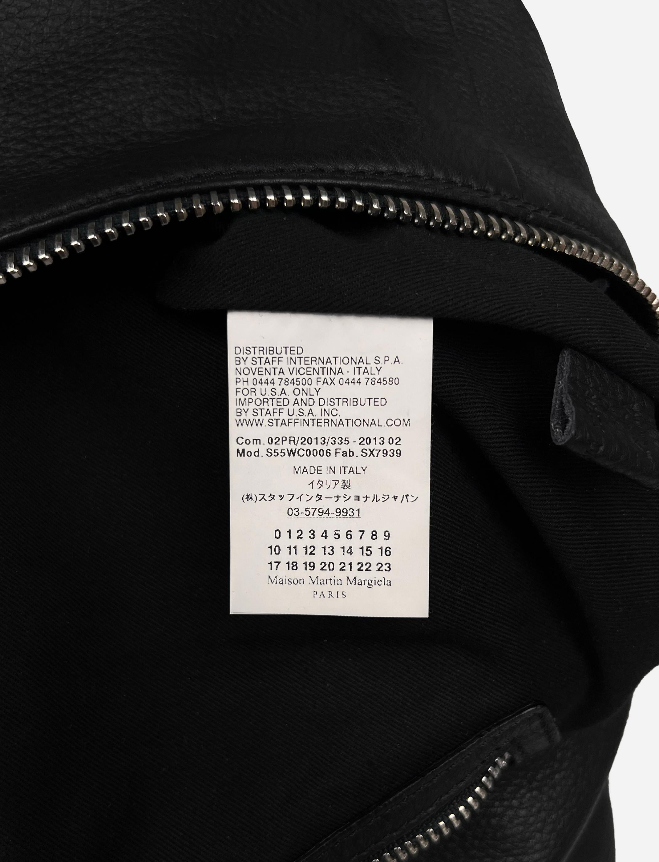 Maison Martin Margiela Leder-Reisetasche mit Schulterriemen im Angebot 4