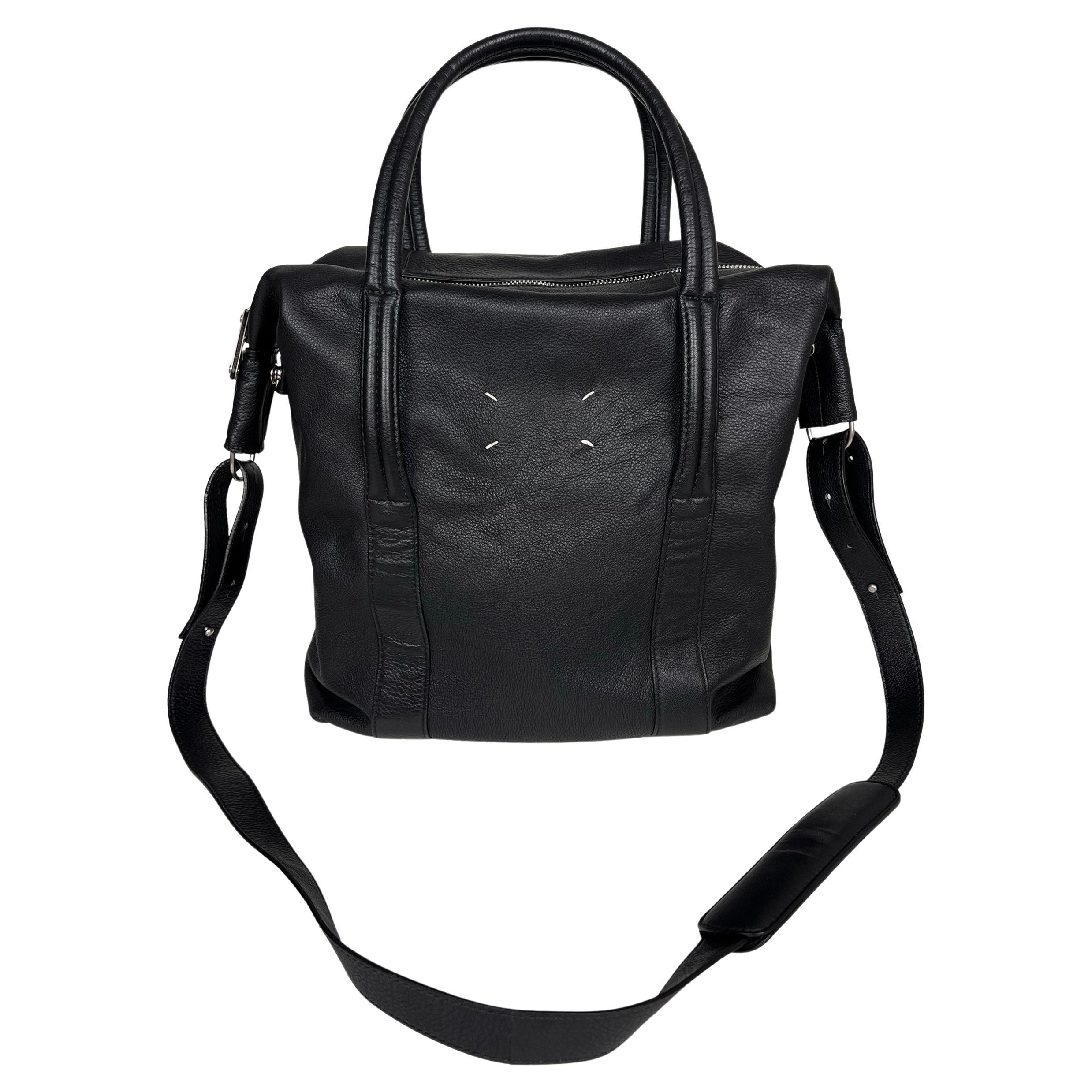 Maison Martin Margiela Leder-Reisetasche mit Schulterriemen im Angebot