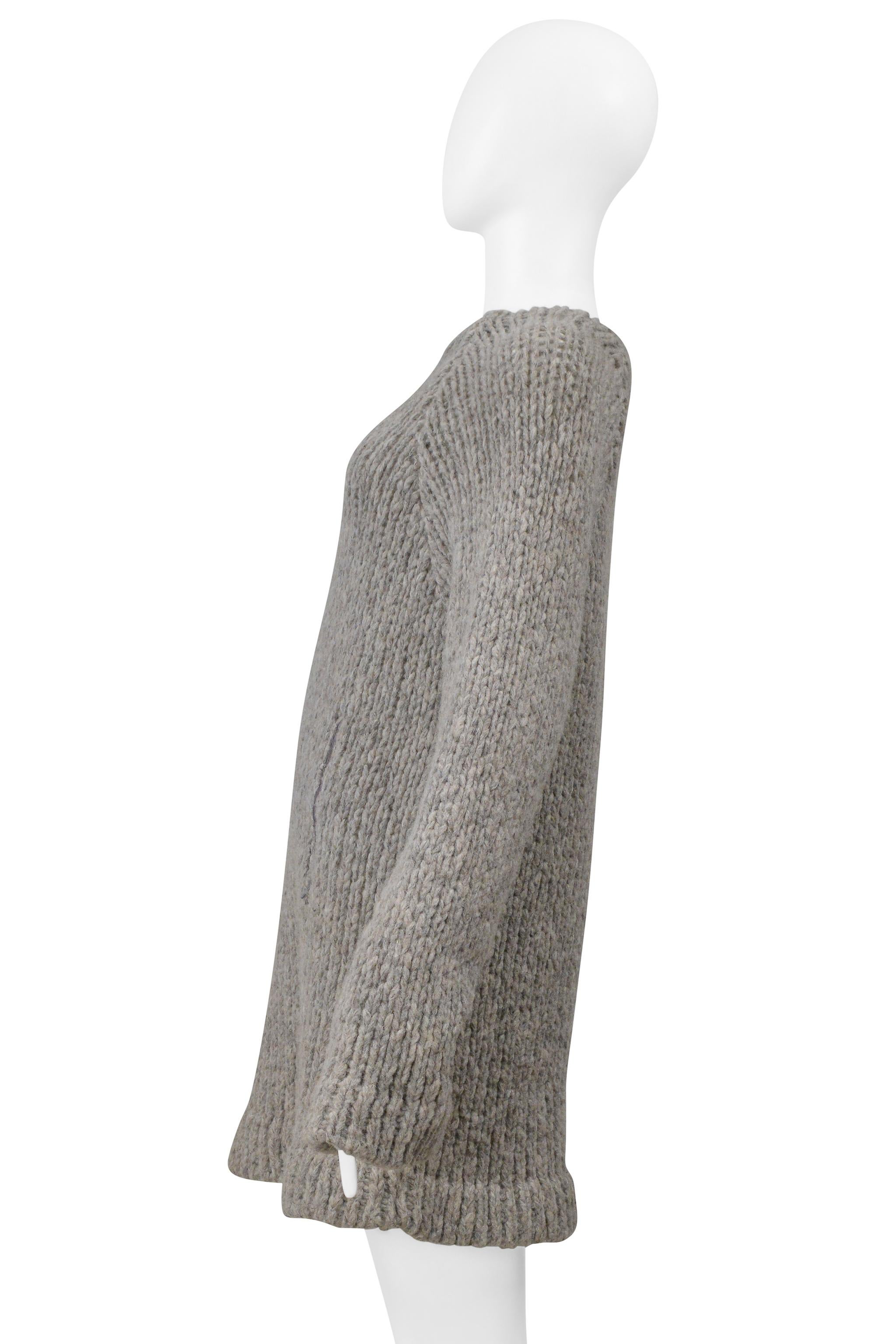 Maison Martin Margiela Pull en mélange avec fermetures éclair verticales à la taille 1997 Excellent état - En vente à Los Angeles, CA