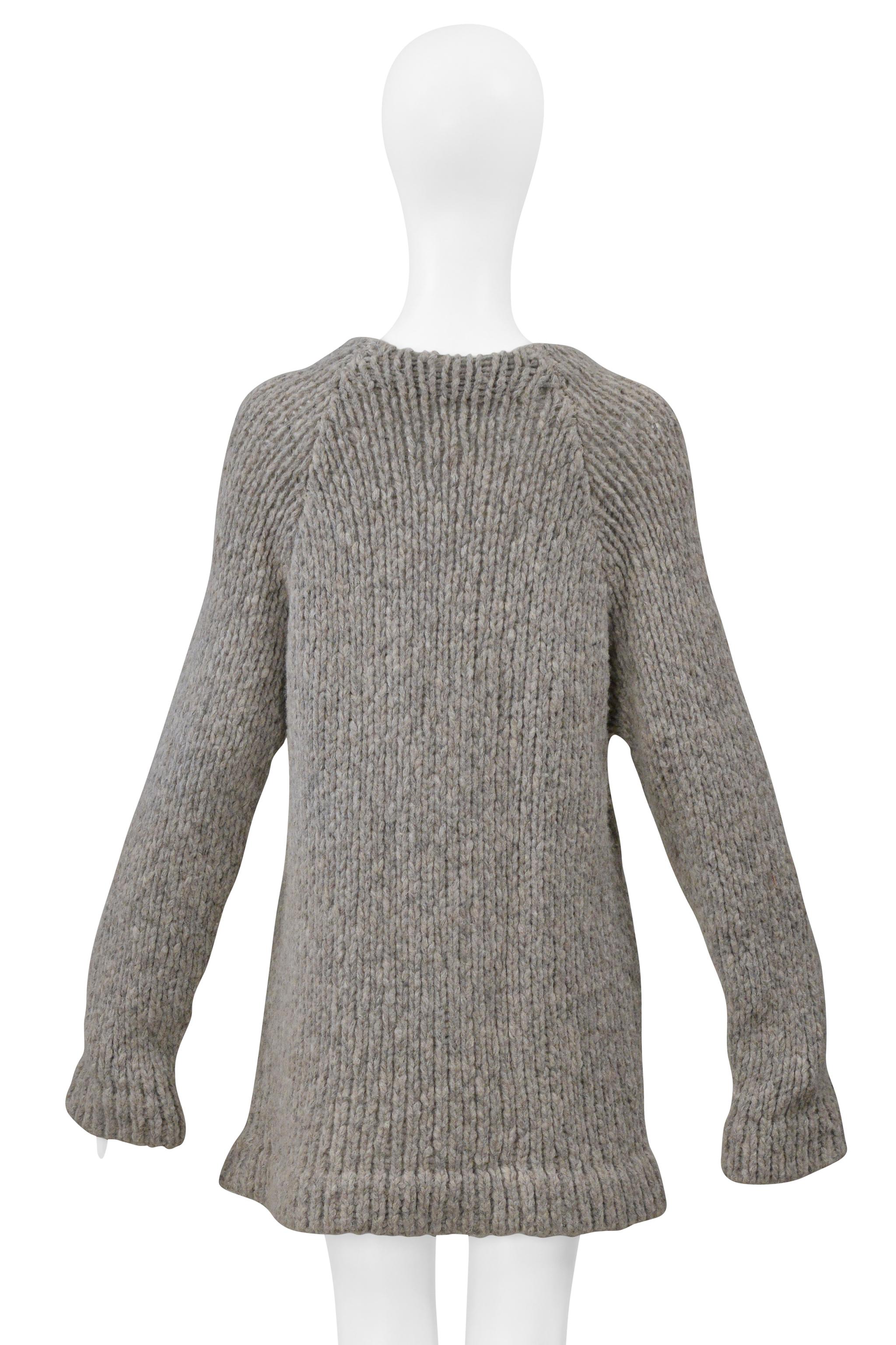 Maison Martin Margiela Pull en mélange avec fermetures éclair verticales à la taille 1997 Pour femmes en vente