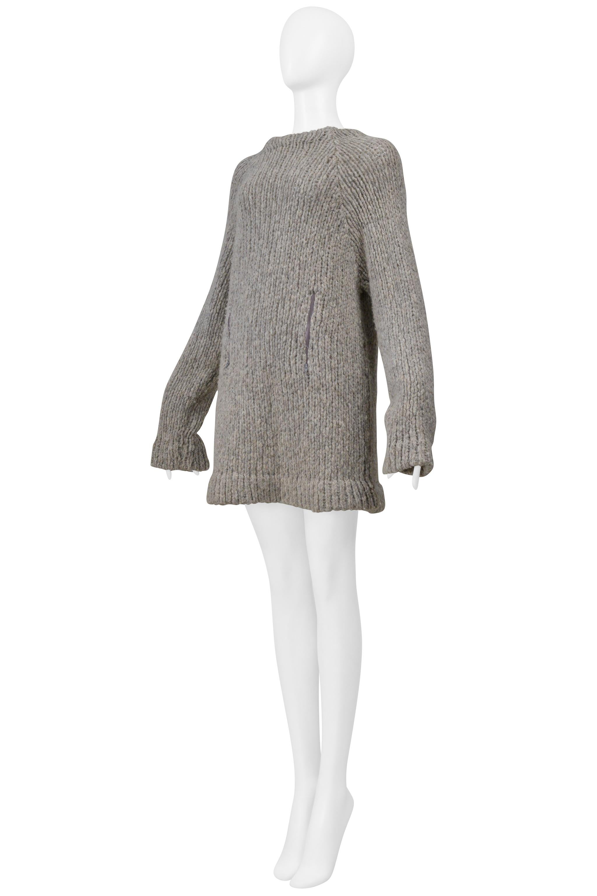 Maison Martin Margiela Pull en mélange avec fermetures éclair verticales à la taille 1997 en vente 2