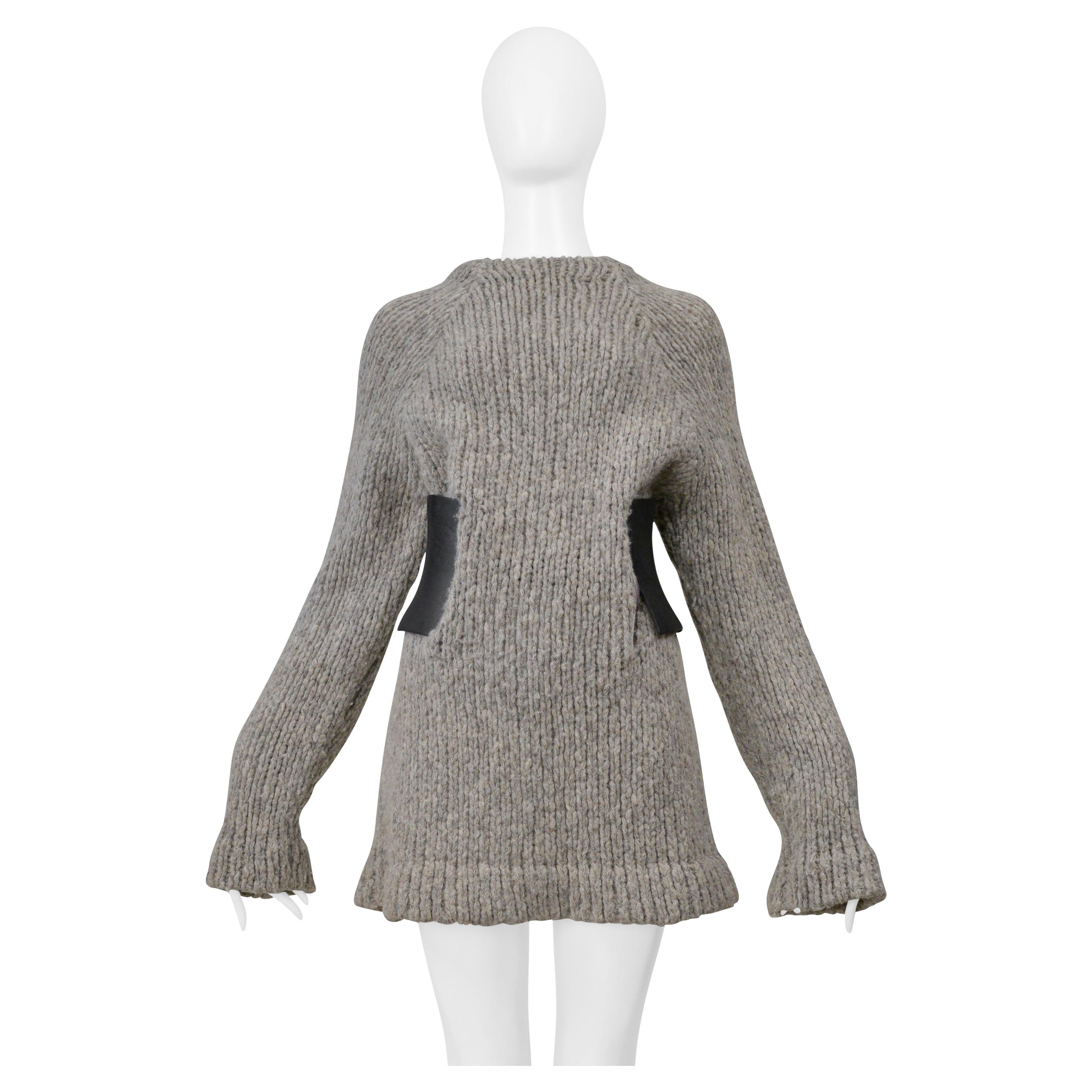 Maison Martin Margiela Pull en mélange avec fermetures éclair verticales à la taille 1997