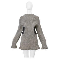 Maison Martin Margiela Melange Sweater With Vertical Zippers At Waist 1997