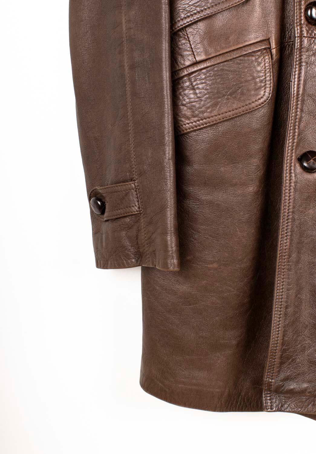 Maison Martin Margiela Abrigo de piel para hombre Abrigo largo tipo gabardina Talla L en Excelente estado para la venta en Kaunas, LT