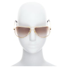 MAISON MARTIN MARGIELA MYKITA MMM02G gold cut out aviators