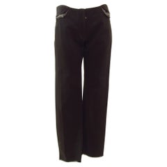 Maison Martin Margiela Narrow Leg Black Denim cut out Pant