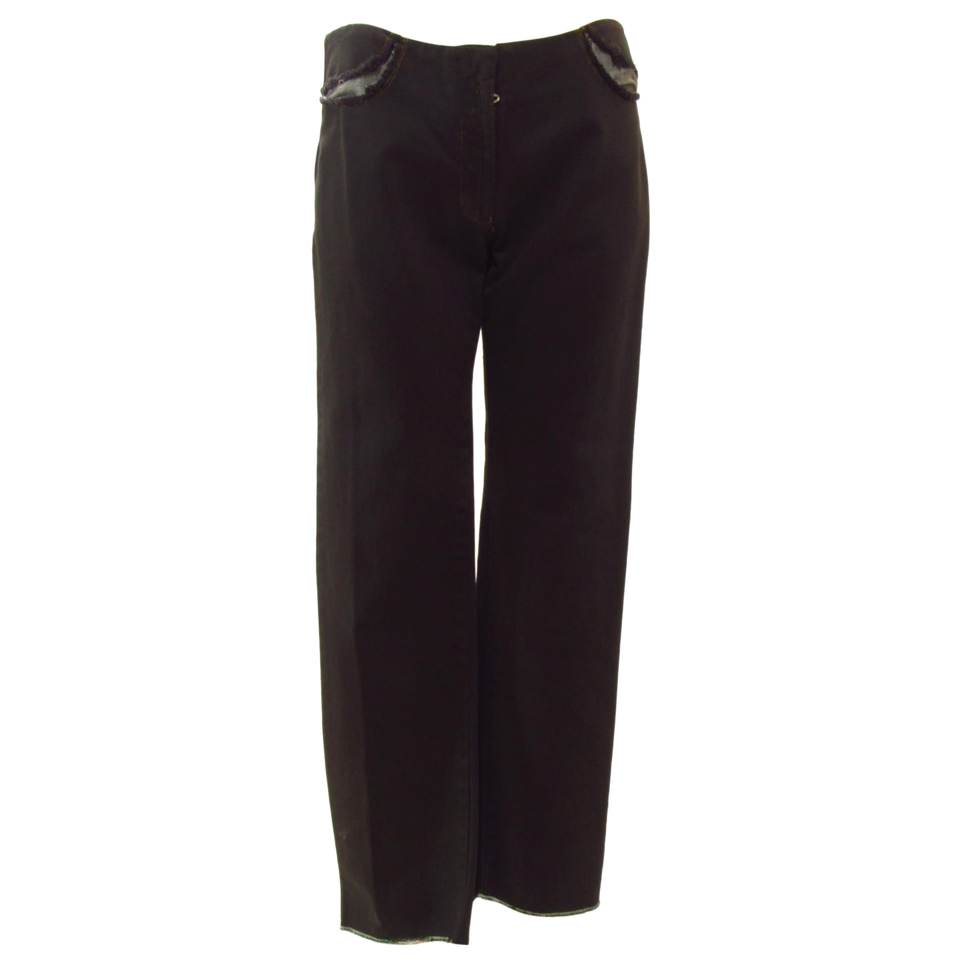 Maison Martin Margiela: schwarze Hose mit schmalem Bein