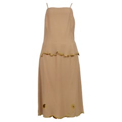 Maison Martin Margiela Nude Top e gonna con bordi bruciati 2003