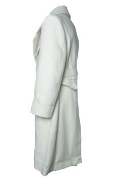 Maison Martin Margiela, Off white Melton coat