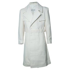 Maison Martin Margiela, Off white Melton coat
