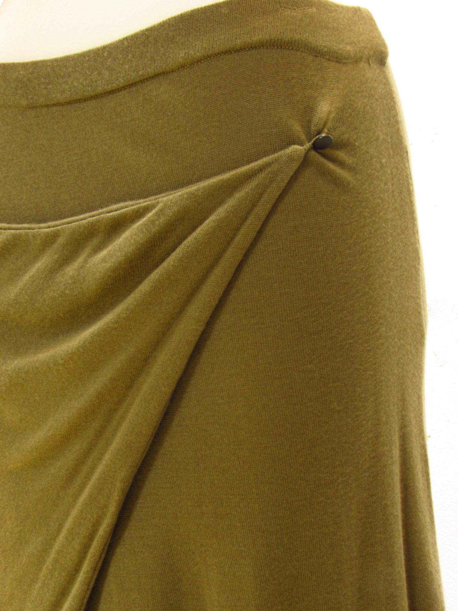 olive wrap skirt