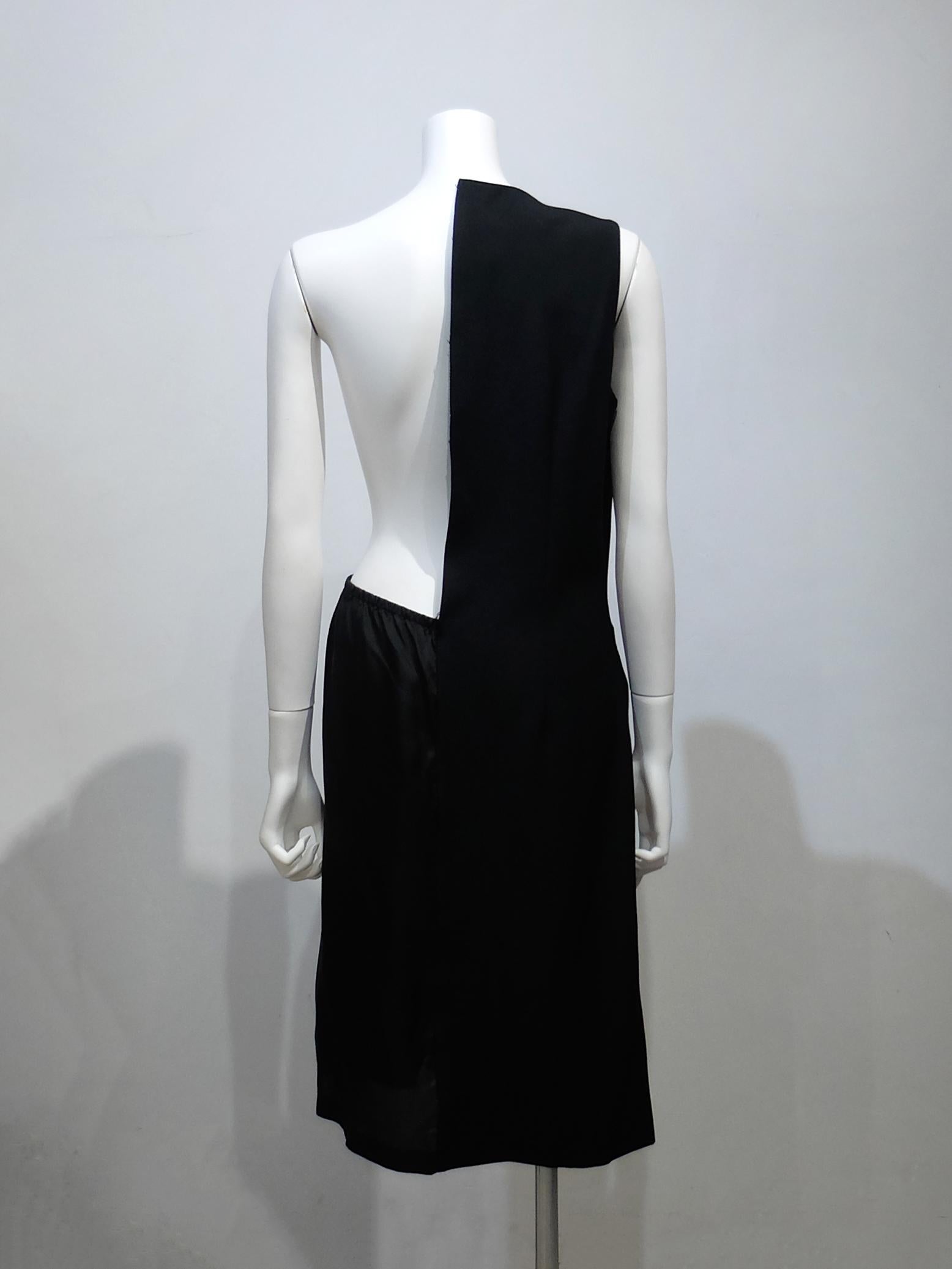 Black Maison Martin Margiela One-Shoulder Dress For Sale