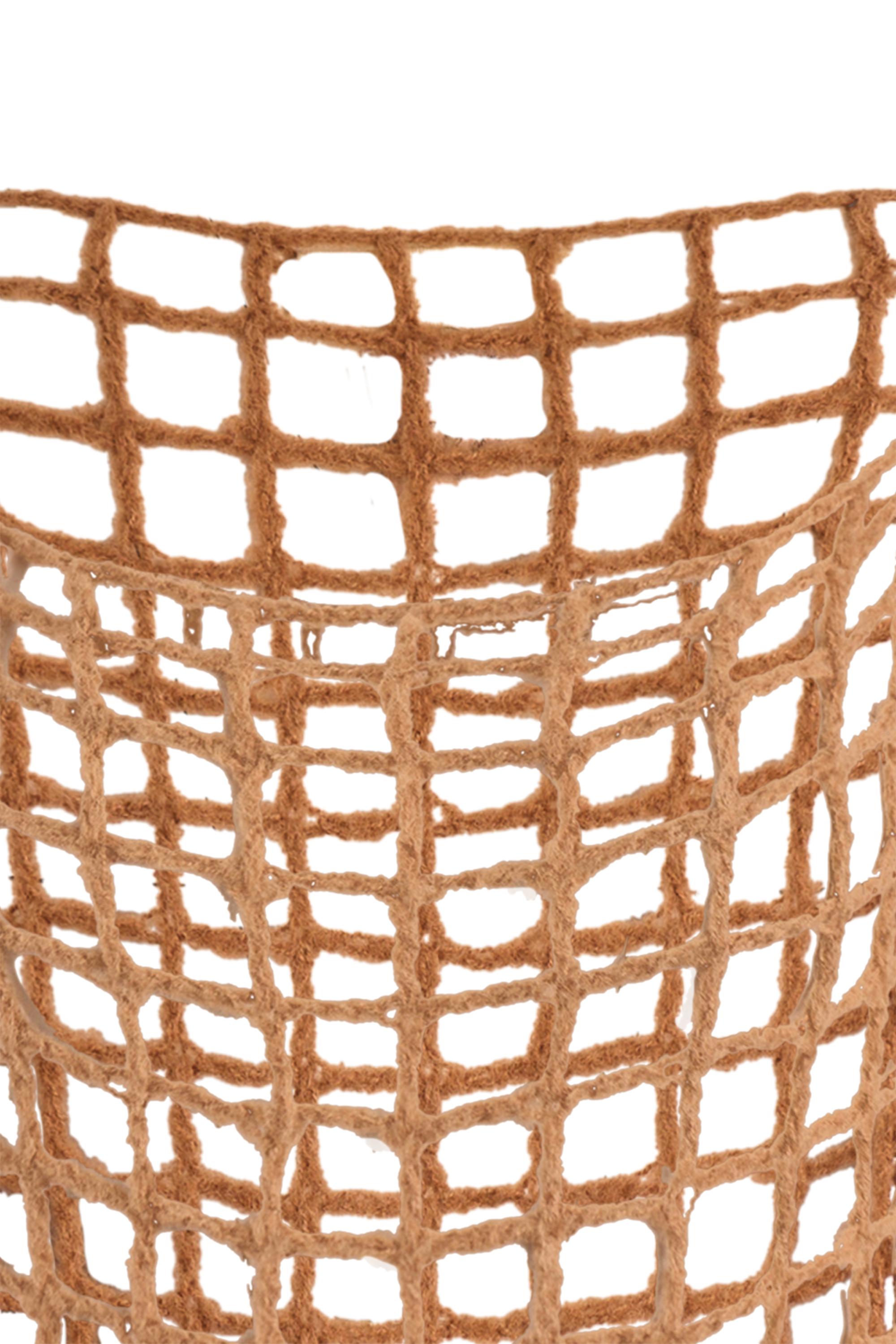 Brown Maison Martin Margiela Open-Weave Net Knit Jumper For Sale