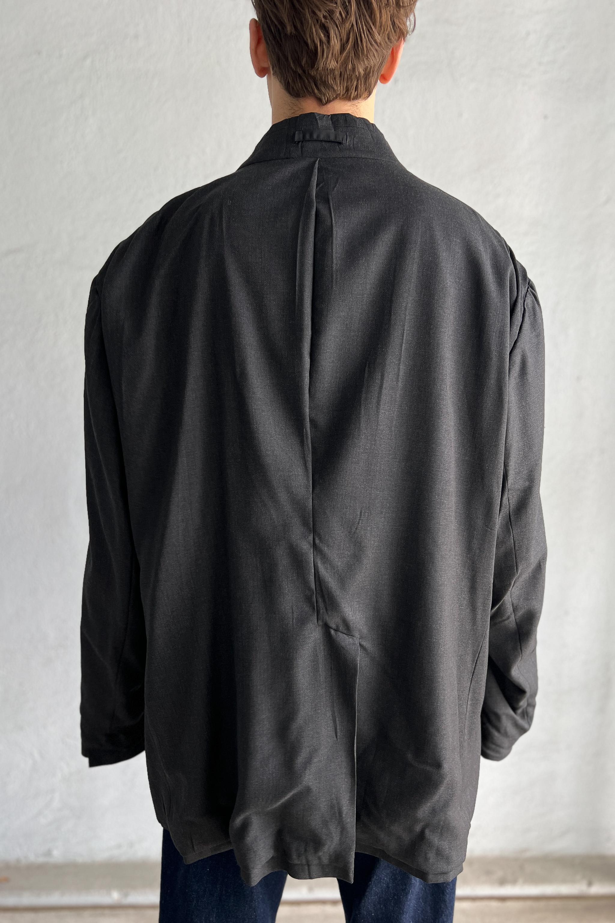Maison Martin Margiela Veste de tailleur gris bleu surdimensionnée Aw 2000 en vente 5