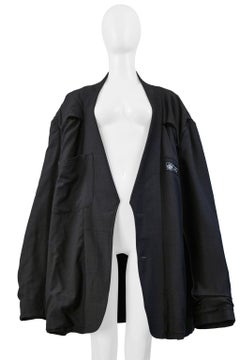 Maison Martin Margiela Oversized Grey Blue Suiting Jacket Aw 2000