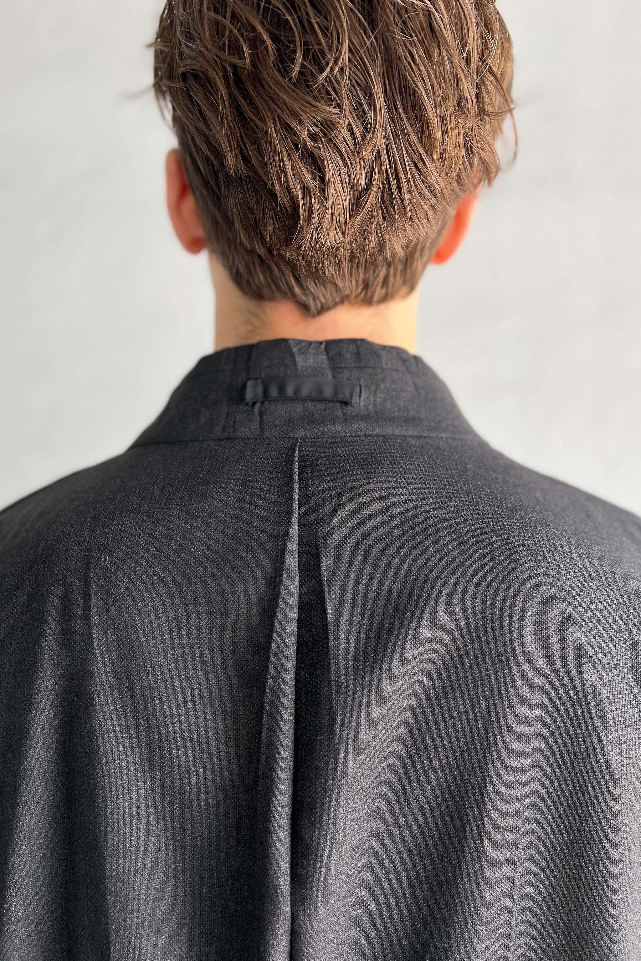 Maison Martin Margiela Veste de tailleur gris bleu surdimensionnée Aw 2000 en vente 4