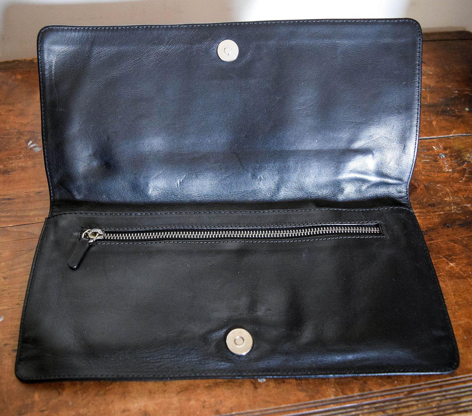 Donna Borsa Maison Martin Margiela Paris in vera pelle nera in vendita
