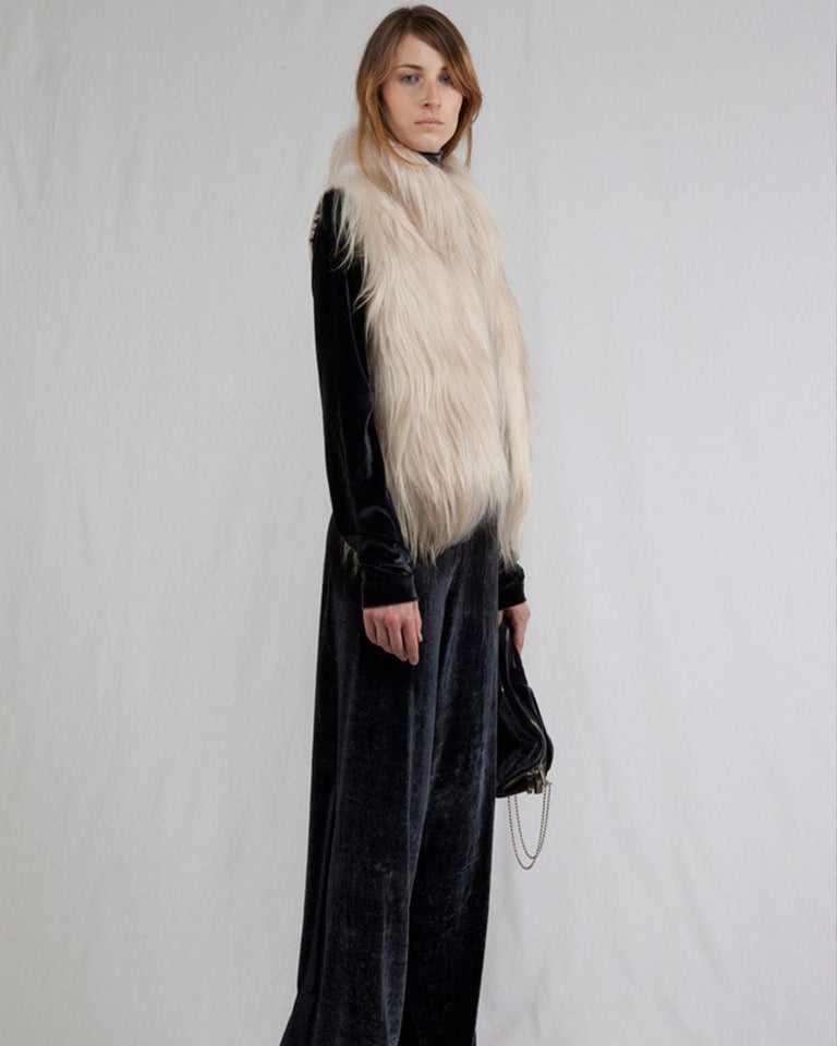 Maison Martin Margiela Pre-Fall 2011 Black goat hair gilet at 1stDibs