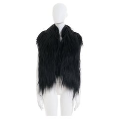Maison Martin Margiela Pre-Fall 2011 Black goat hair gilet