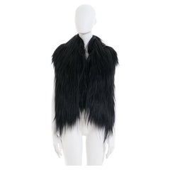 Maison Martin Margiela Pre-Fall 2011 Black goat hair gilet 