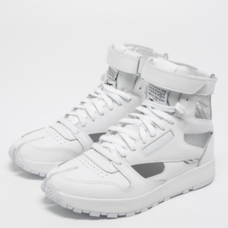 Maison Martin Margiela Reebok Zapatillas Altas Tabi Piel Blanca Talla 39 en venta 2