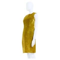 Retro Maison Martin Margiela S/S 1997 Semi-Couture golden yellow velvet breastplate