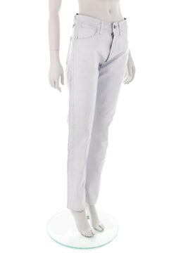 Maison Martin Margiela S/S 1999 Artisanal varnished white jeans